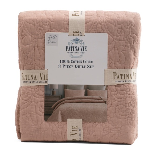 PATINA VIE
3pc Textured Cotton Quilt Set - Picture 1 of 1